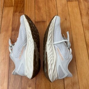 New Balance Light Gray and Dark Brown Athletic Shoes